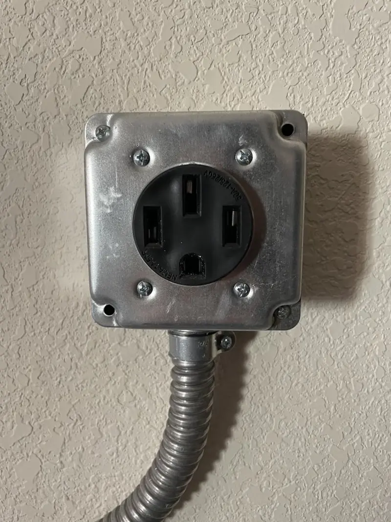 NEMA 14-50 outlet installed for Electrical Panel Upgrade in Fort Meade